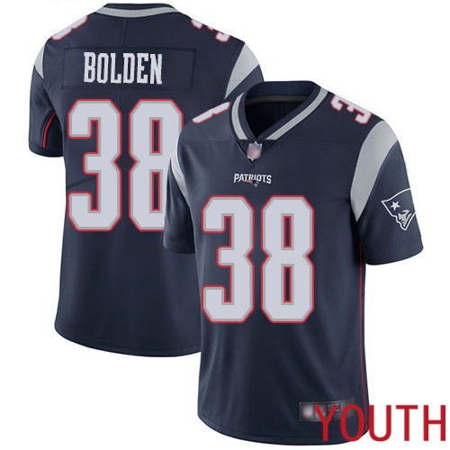 New England Patriots Football #38 Vapor Limited Navy Blue Youth Brandon Bolden Home NFL Jersey->women nfl jersey->Women Jersey